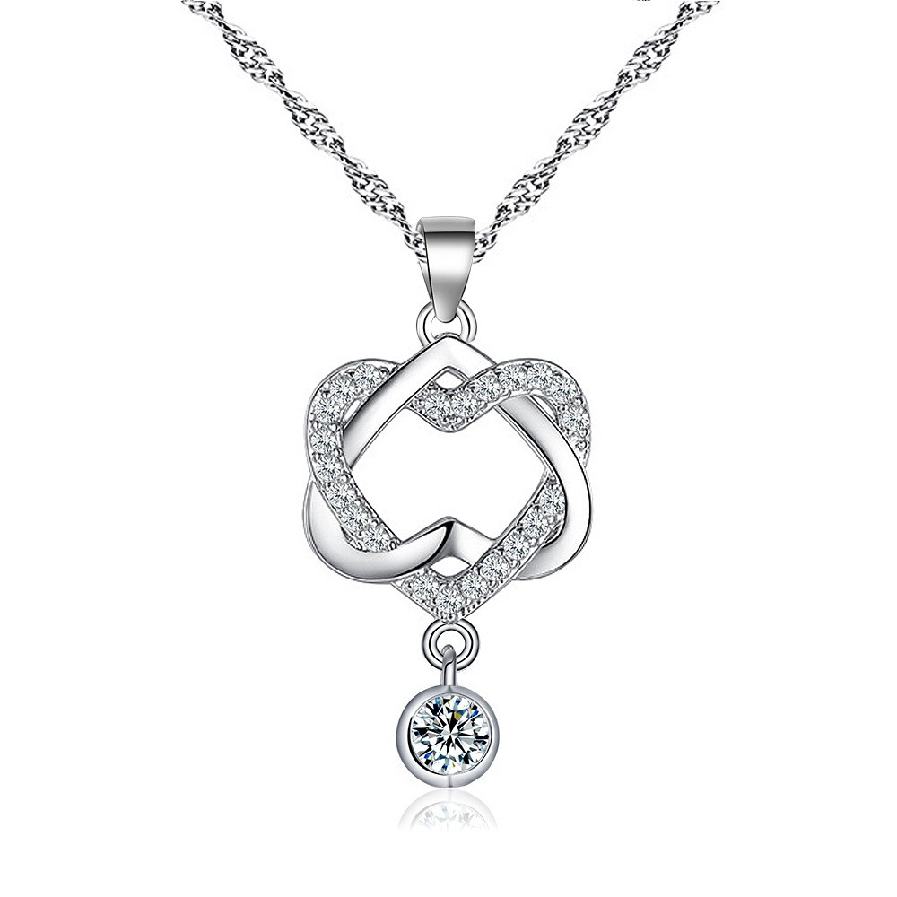 Concentric Love Pendant Necklace