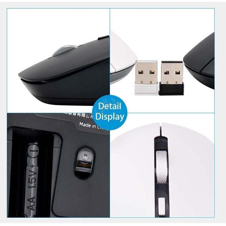 Chuột không dây USB Hp S1000 Plus 2.4Ghz 1600Dpi - 24H