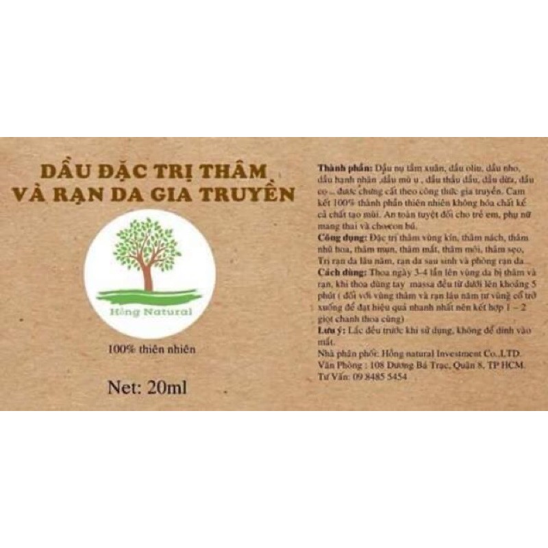Tinh dầu xoá thâm