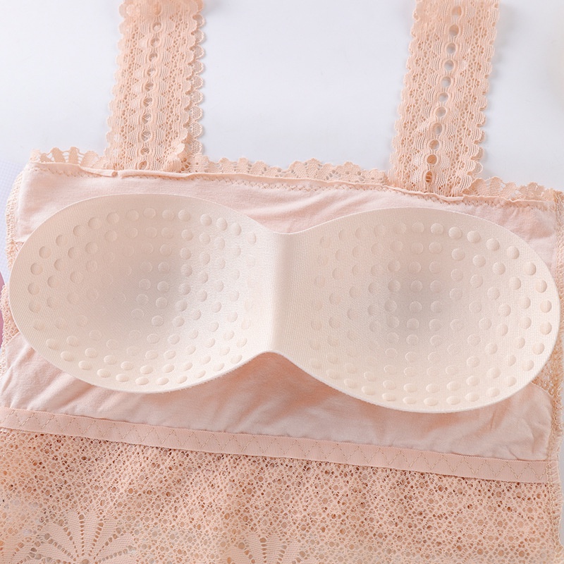 Áo Bra Nữ, Áo Lót Bra Ren Hoa Dáng Croptop Có Miếng Đệm Nâng Ngực Quyến Rũ Siêu Xinh _ TSDL71
