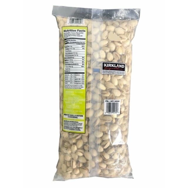 Hạt Dẻ Cười của Mỹ Kirkland Pistachios 1.36kg