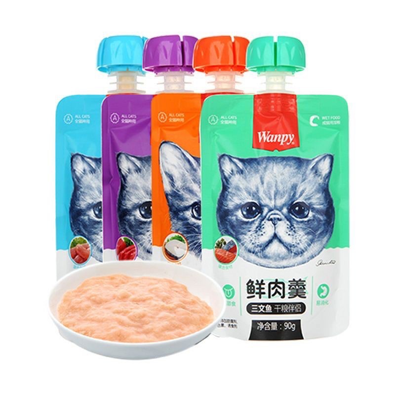 Sốt thưởng Wanpy nắp vặn súp wanpy cho mèo 90g (HOT 2022)