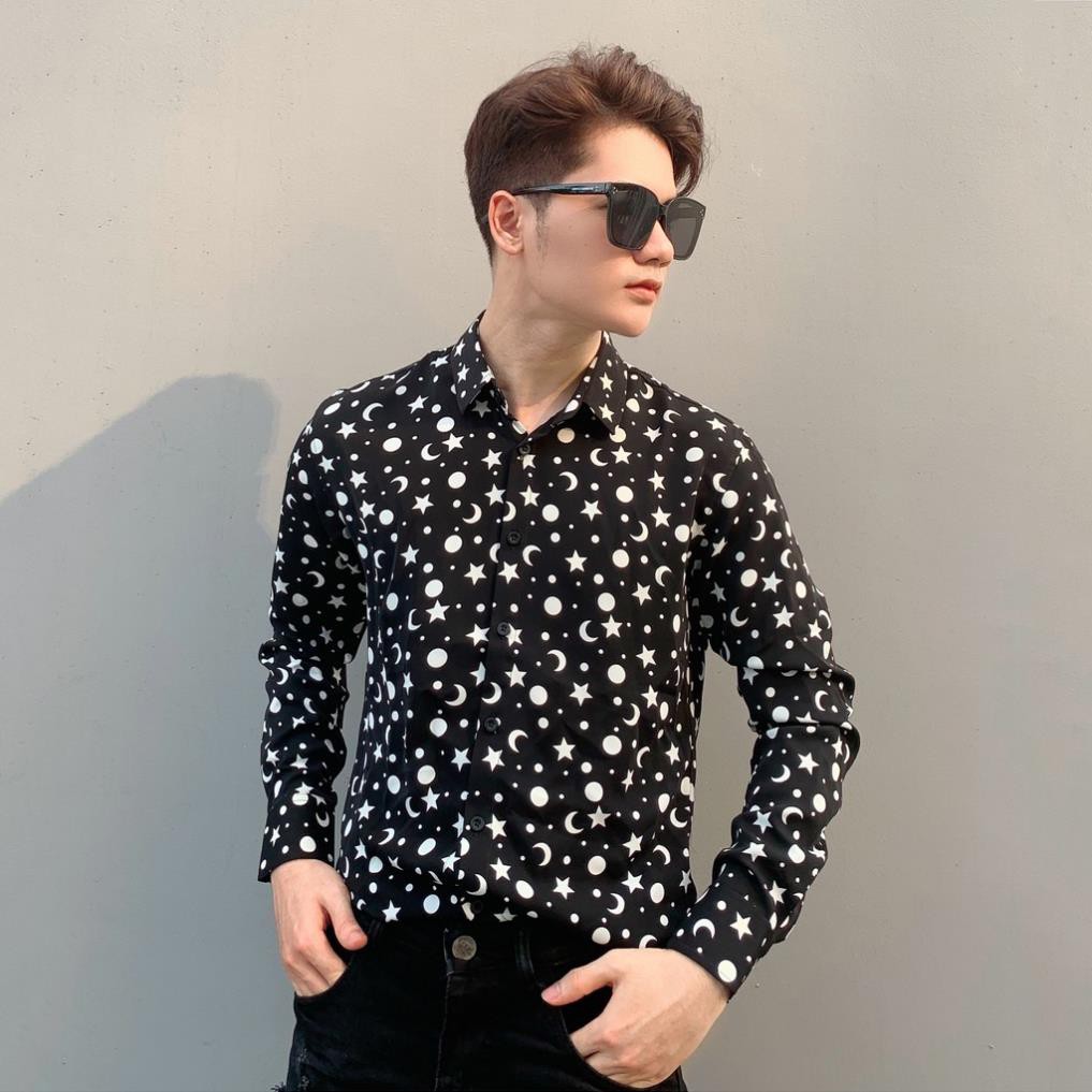 Áo sơ mi nam dài tay thời trang, sơ mi lụa đẹp công sở cao cấp họa tiết sang trọng SM768 shop44 | BigBuy360 - bigbuy360.vn