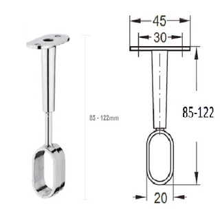 Pass tăng chỉnh bít đầu 85-122mm (2cái)