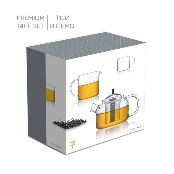 Bộ bình thiền trà thủy tinh T107 (250ml)