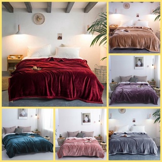 Chăn lông tuyết Muji(blanket) Cao cấp-Chăn lông thỏ nhập khẩu loại 1 siêu mềm mịn_co giãn 4 chiều kích thước 2mx2m3