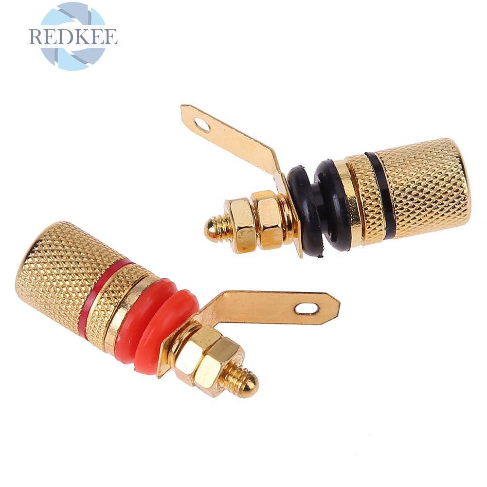 Set 2 Đầu Cắm Loa Mạ Vàng 4mm