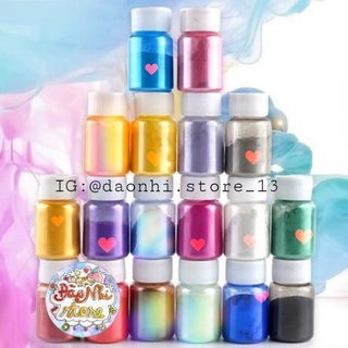 Hủ 10g Bột Kim Loại/Nhũ Camay/Metallic/bột bỏ kim loại vào epoxy/meca powder/bột nhũ Camay làm slime và resin
