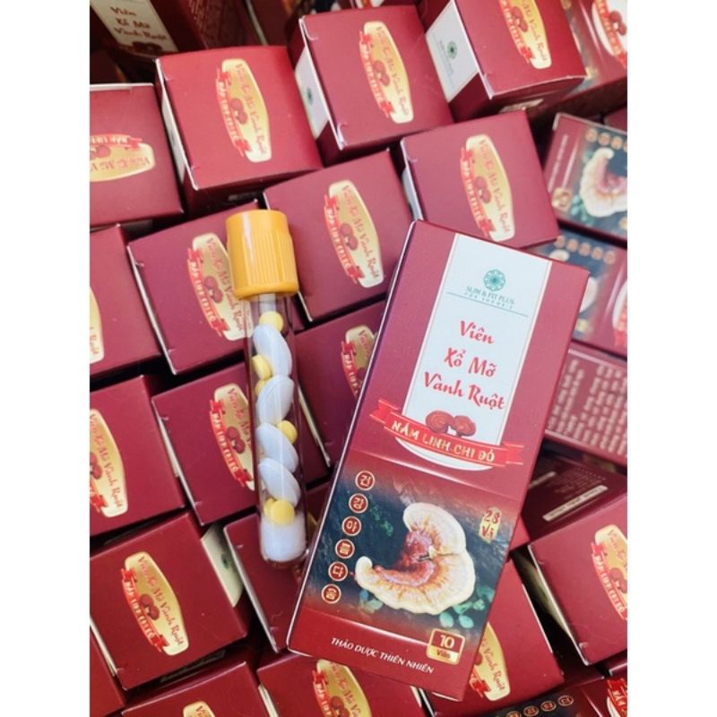 Viên Xổ Mỡ Vành Ruột Nấm Linh Chi Đỏ Chính Hãng