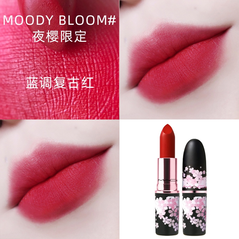 Son Môi Mac/Limited Phiên Bản Giới Hạn Họa Tiết Hoa Anh Đào Đẹp Mắt