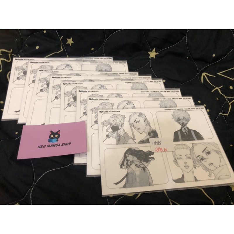 Bộ 8 thẻ trong suốt nhân vật Tokyo Revenger