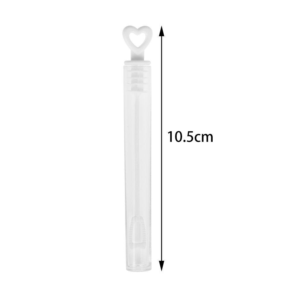 Set 12 Chai Thổi Bong Bóng Nước Hình Trái Tim Màu Trắng Trong Suốt Dùng Trang Trí Tiệc Cưới