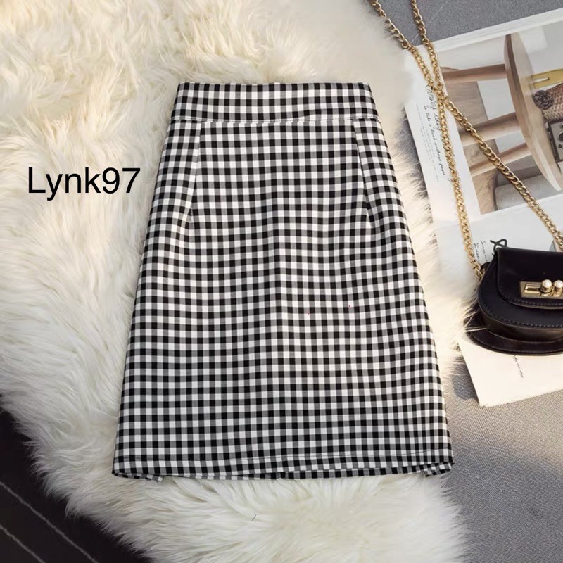 Chân váy kẻ dài dáng chữ A/chân váy kẻ đang dài/chân váy công sở kẻ/chân váy dài/chân váy chữ A/chân váy kẻ | BigBuy360 - bigbuy360.vn