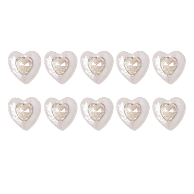 Set 10 Hạt Cườm 3D Nhiều Màu Sắc Trang Trí Móng Nghệ Thuật DIY