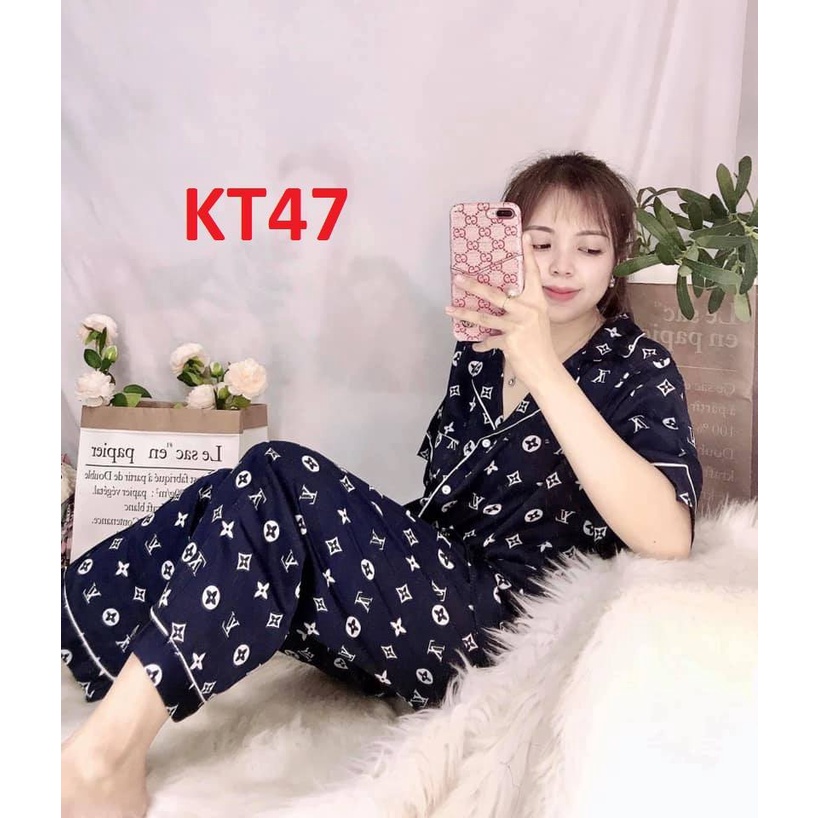 BỘ ĐỒ PIJAMA - VẢI KATE THÁI hàng 40-58kg