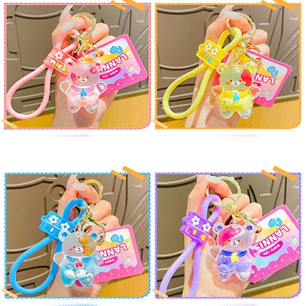 Móc Khóa Hình Gấu Bằng Acrylic Dễ Thương