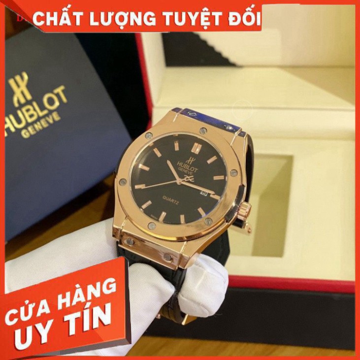 (Hublot.viền trơn ) Đồng hồ nam Hublot đẳng cấp thời trang - Mặt 42mm Dây da - Bảo hành 12 tháng | WebRaoVat - webraovat.net.vn