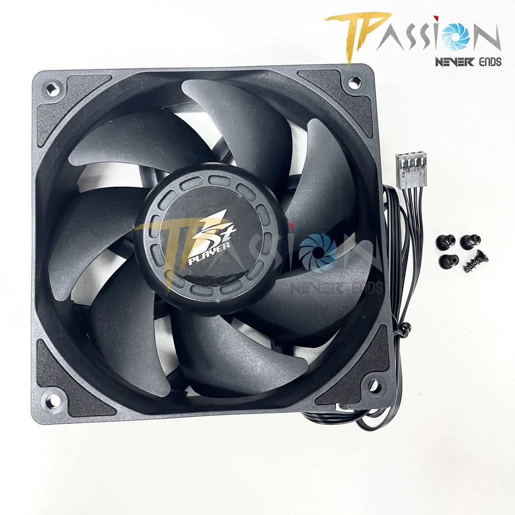 Quạt fan case 12cm 1STPlayer X-FAN 120 PWM - Tốc 4000rpm, 3000rpm, tản nhiệt trâu cày, server, workstation