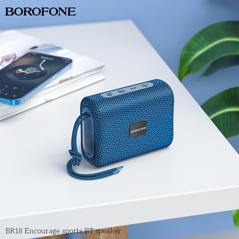Loa Bluetooth BOROFONE BR18 nhỏ gọn, Bass mạnh mẽ, to rõ, hỗ trợ di động không dây v5.1 - Chính hãng