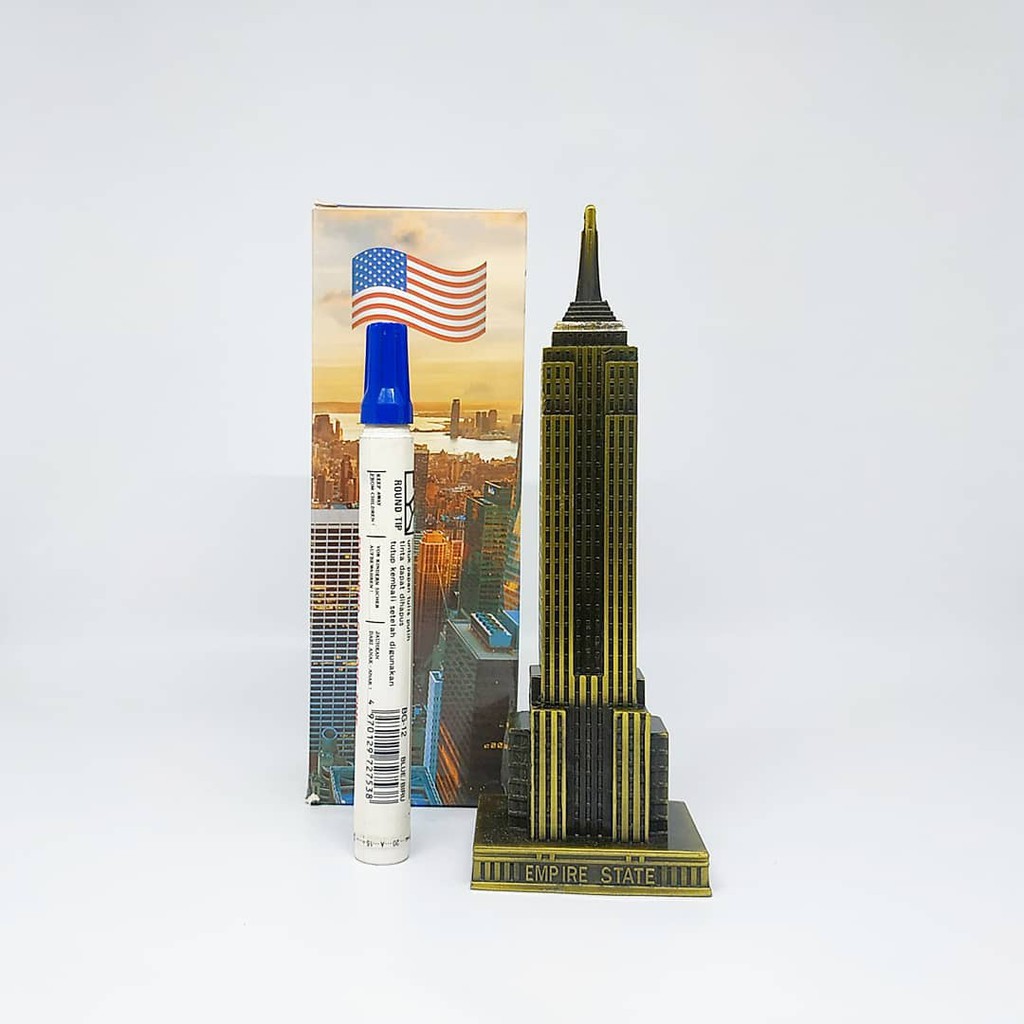 Mô Hình Tòa Nhà Empire State Bằng Sắt Kích Thước 18.1cm