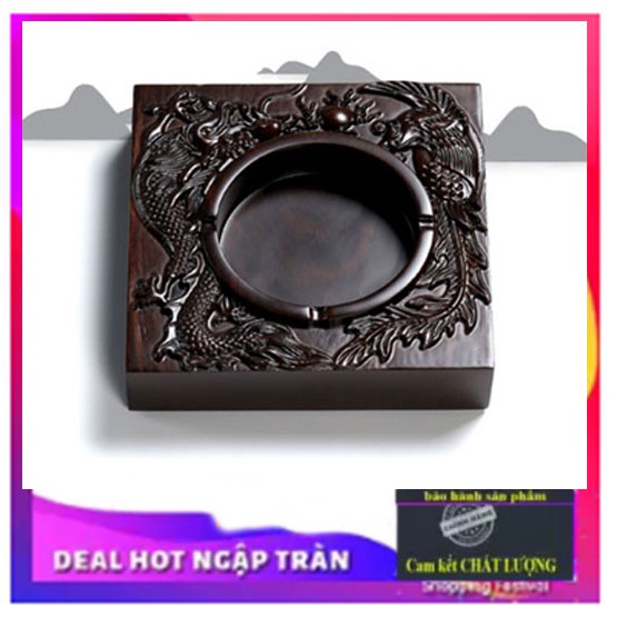 Gạt tàn thuốc bằng gỗ mun thơm