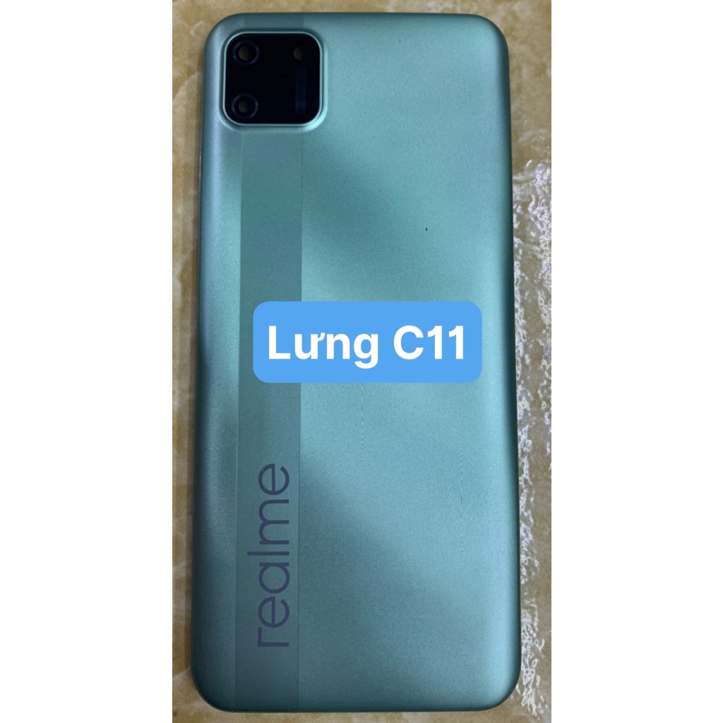 Miếng Nắp Lưng điện thoại zin realme C11 kèm phím bấm