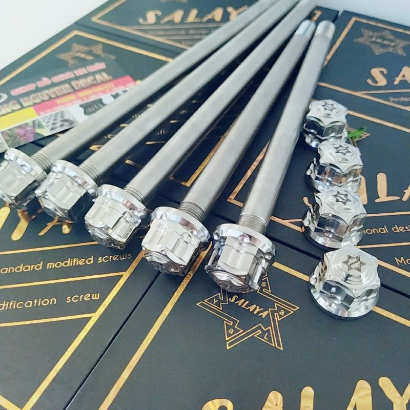 Cốt INOX 304 Trước sau kèm 4 tán bít salaya các dòng xe