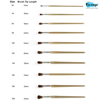 Cọ Vẽ Đầu Tròn Pentel - Cọ Lông Chồn