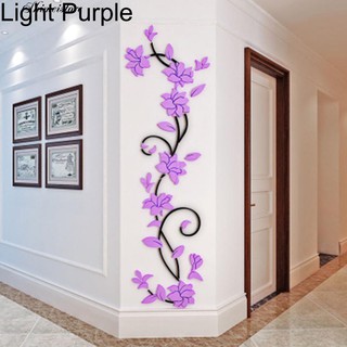 Decal Dán Tường Hình Hoa Hồng 3D Độc Đáo