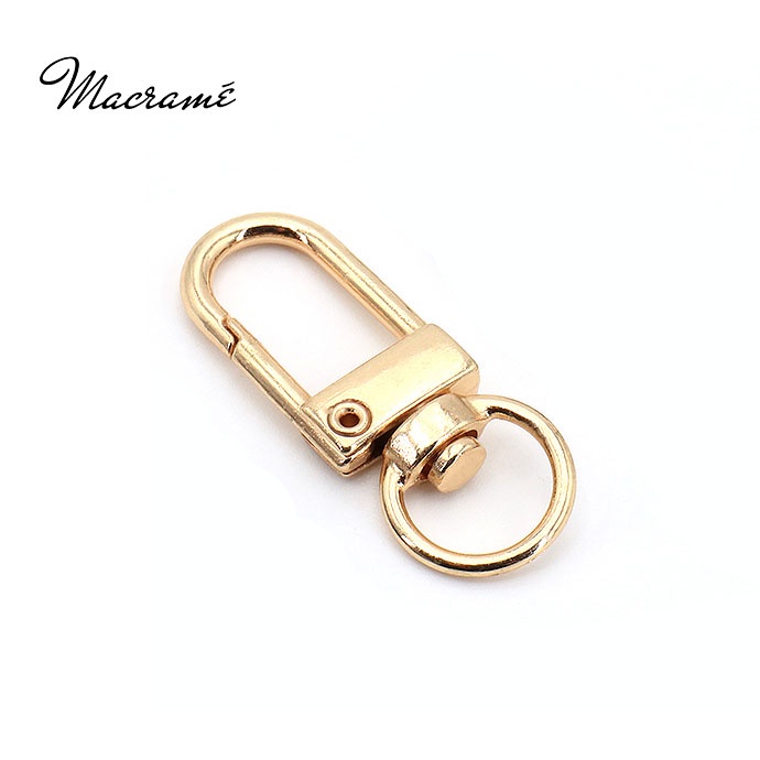 Móc Kẹp Càng Cua Kích Thước 13x33mm phụ kiện túi xách /Móc khóa hình ổ khóa