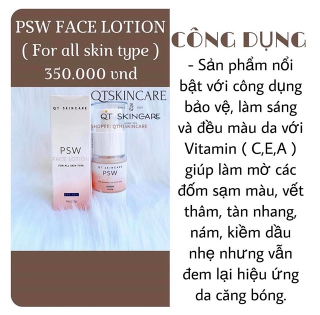 𝑷𝑺𝑾 𝑭𝑨𝑪𝑬 𝑪𝑹𝑬𝑨𝑴 - Kem Dưỡng Da Trắng HỒNG rạng rỡ 🥰( tặng kèm mask)