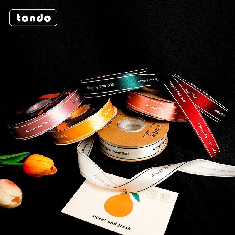 Ruy Băng Chữ Tiếng Anh ALWAYS BY YOUR SIDE Bản 2,5Cmx45M