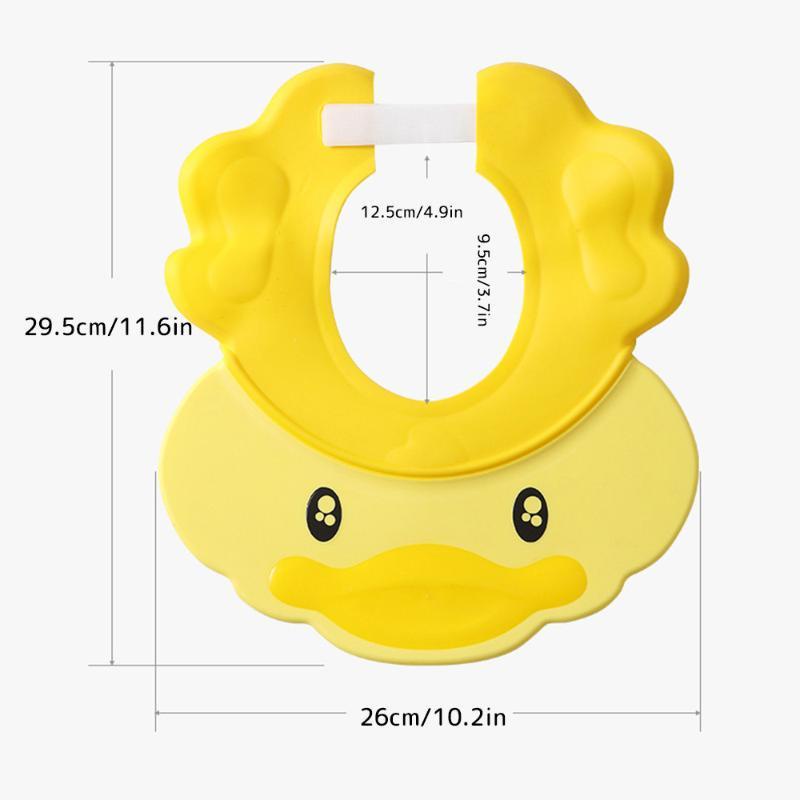 JJJ Mũ Gội Đầu Bằng Silicon Mềm Chống Thấm Nước Có Thể Điều Chỉnh Cho Bé
