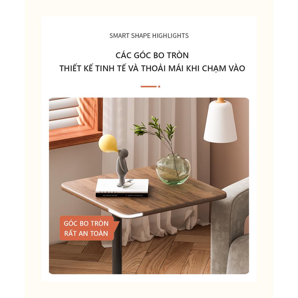 Bàn trà sofa kết hợp kệ đầu giường chân kim loại chắc chắn - GK88