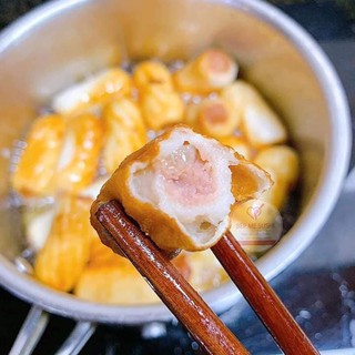 chả mực xoắn ống