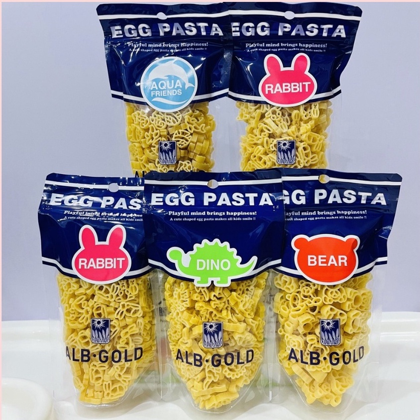 [Date 2023] Nui trứng Egg Pasta ALB Gold Nhật 90gr cho bé 7m+