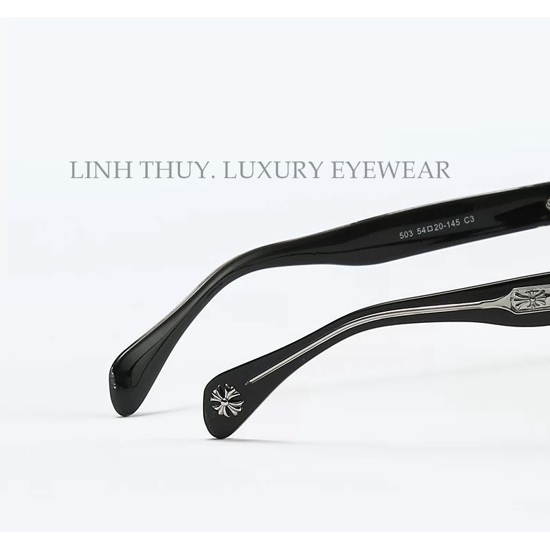 Kính mắt chrome hearts foti vuông thời trang fullbox