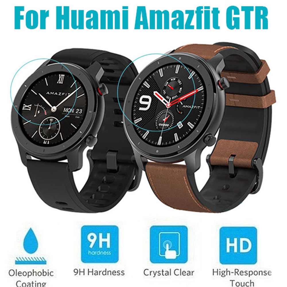 1 Kính Cường Lực Trong Suốt Bảo Vệ Màn Hình Đồng Hồ Thông Minh Amazfit Gtr 42/47mm