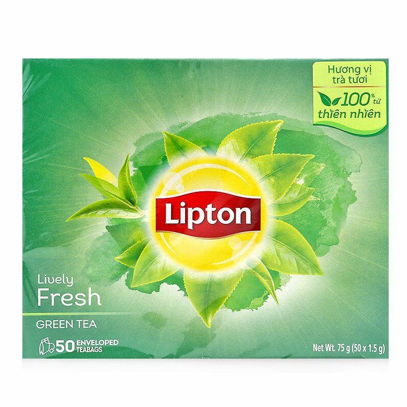Trà Xanh Lipton Sống Động Tươi Mới 1.5G (50 Gói)