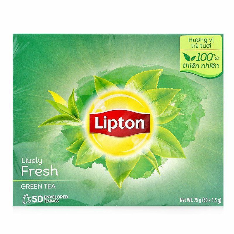 Trà Xanh Lipton Sống Động Tươi Mới 1.5G (50 Gói)