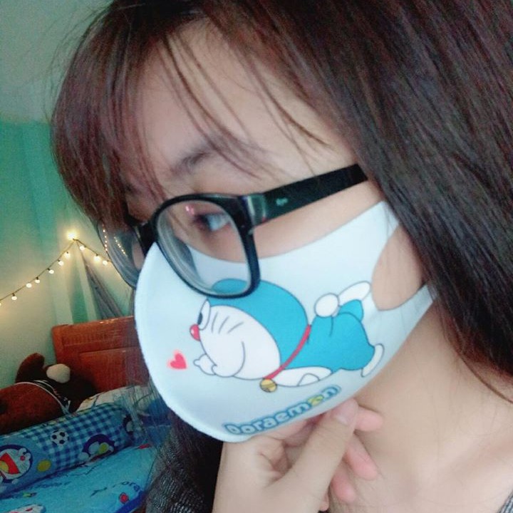 Khẩu trang vải su hoạt hình 3D DORAEMON DOREMON dễ thương cute | BigBuy360 - bigbuy360.vn