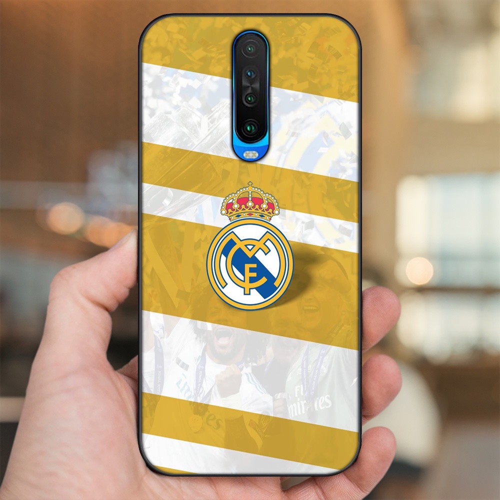 Ốp lưng Xiaomi K30 viền đen in hình Real Madrid