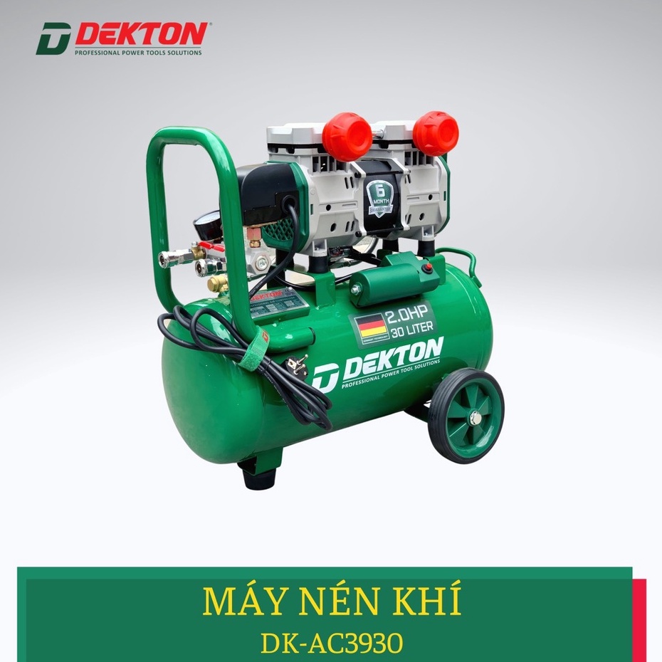 Máy nén khí 30L 2Hp Dekton DK-AC3930 (đầu thấp tua nhanh)