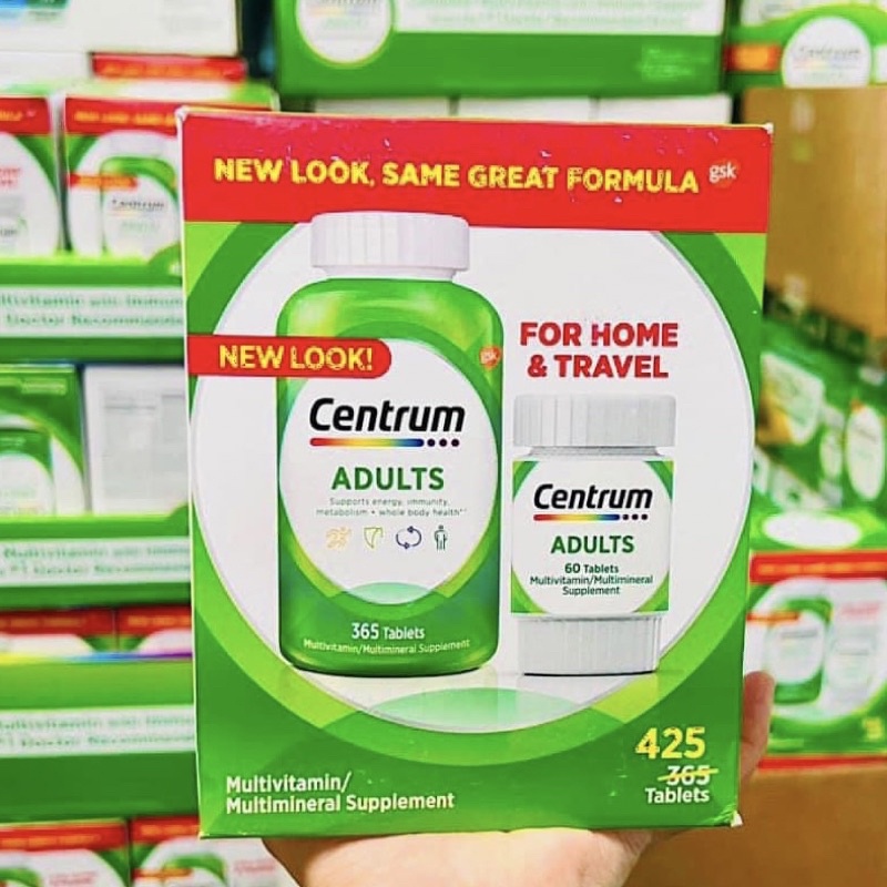 Viên uống tổng hợp vitamin cho người trưởng thành Centrum 425 viên Mỹ