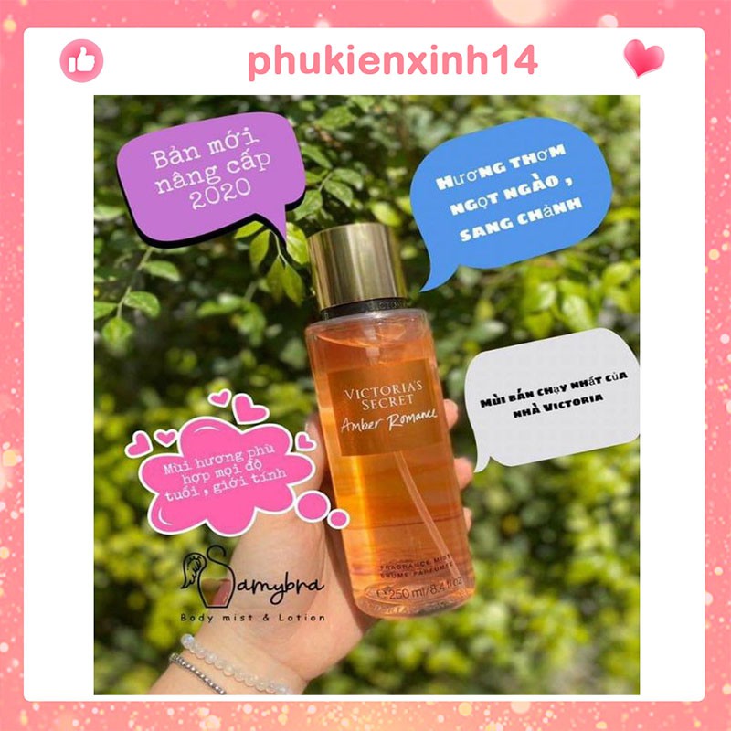 Xịt thơm body Victoria Secret phiên bản mới nhất - Xịt Toàn Thân Hương Thơn Quyến Rũ -Hottrend | Thế Giới Skin Care