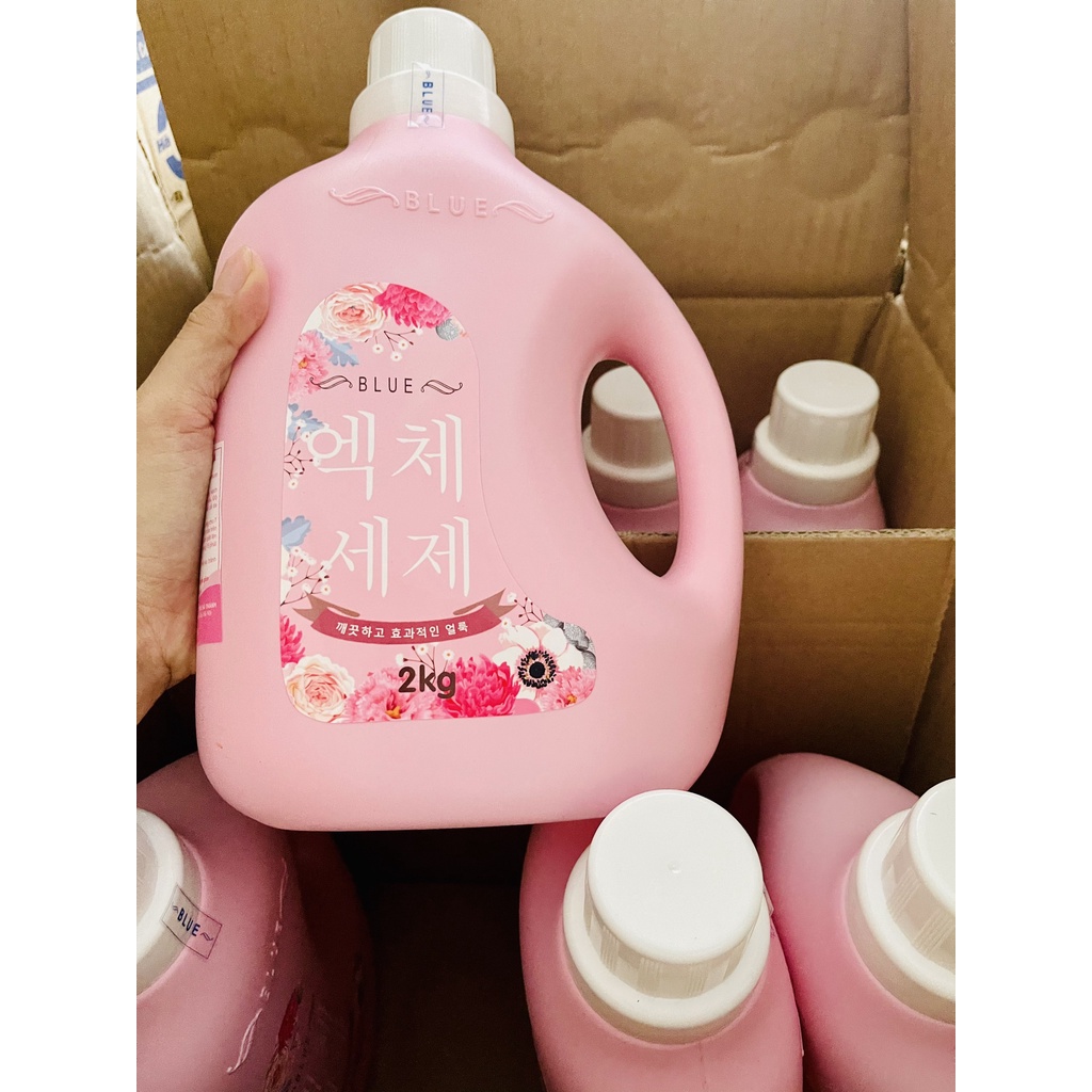 Nước giặt Xả Blue Hương hoa can 2 lít / Siêu lưu hương