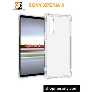 Sony Xperia 5 – Ốp lưng trong suốt chống sốc 4 góc cao cấp