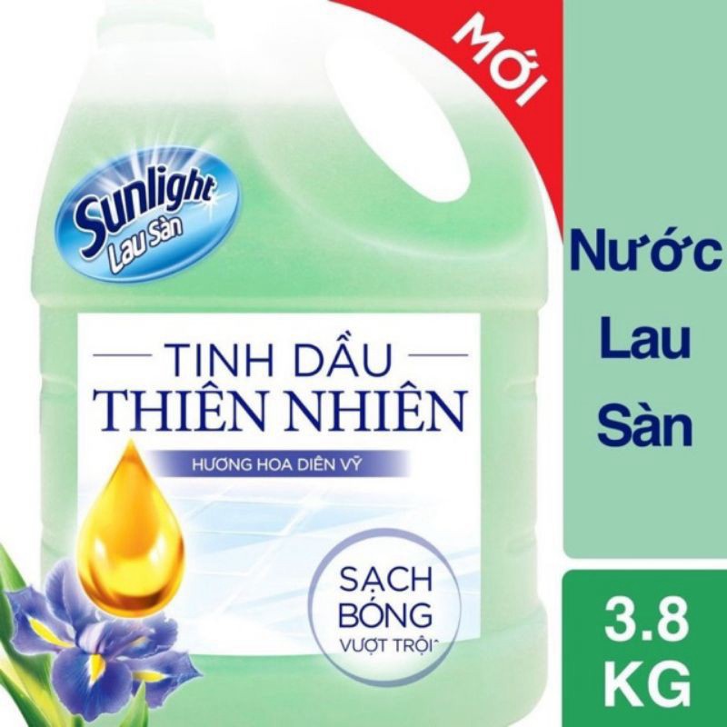 [Beman123]  Nước lau sàn sunlight đủ màu 3,8 kg