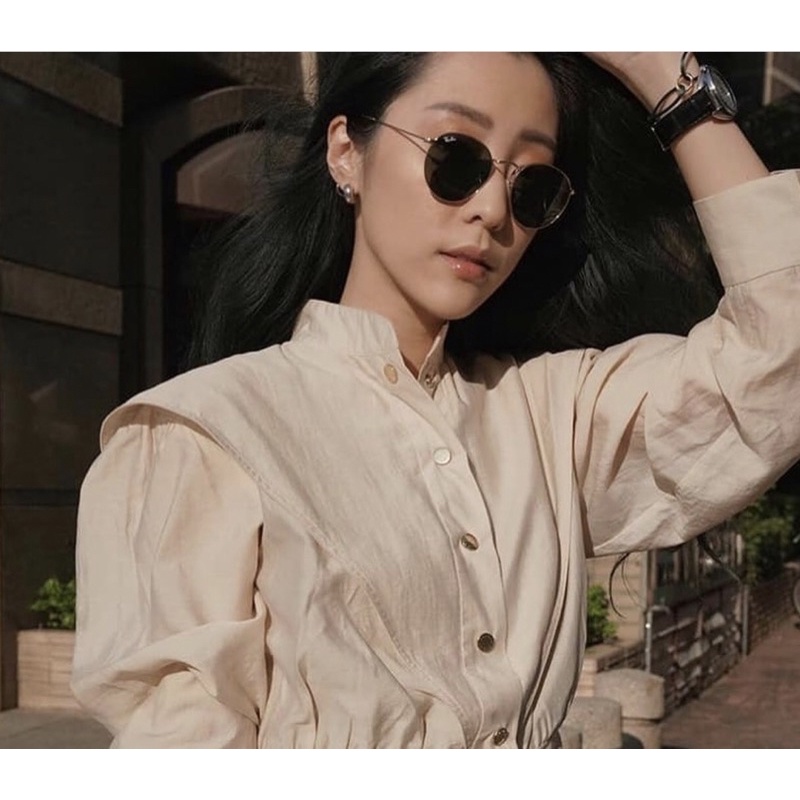 Kính mát kim loại tròn thời trang phù hợp với mọi trang phục chống tia UV400