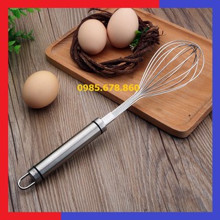 Phới đánh trứng cầm tay inox 304 cao cấp - 29 x 5,1 cm